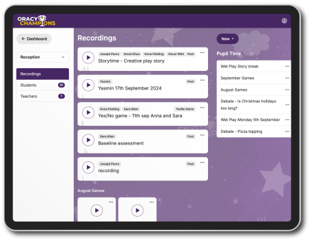 Oracy Champions Dashboard